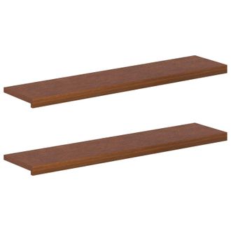 vidaXL Soglie Per Finestre 2 Pz Marrone Scuro 110 X 25 X 2 Cm Vidaxl