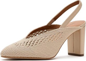 Lucky Brand Melony Woven Slingback High Heel Womens Shoes Natural : 7.5 M, Synthetic