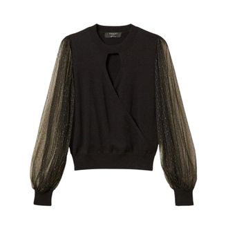 Twinset Truien & Vesten, Dames, Zwart, M, Trui met ronde hals