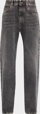 Brunello Cucinelli Authenic Denim Straight-Leg Jeans