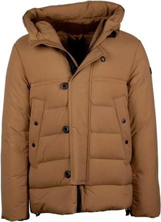 Peuterey Piumino con zip e cappuccio - - Jackets - Uomo - Marrone - XL