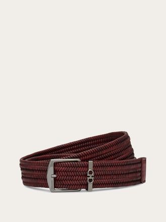 Ferragamo Men Woven belt Red
