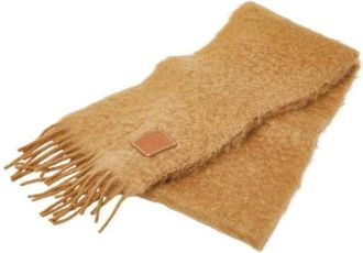 Loewe Pre-owned Scarves, female, Brown, Size: ONE SIZE Pre-owned Scarf