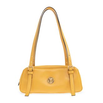 Versace Shoulder Bags, female, Orange, Size: ONE SIZE Small Shoulder Bag with Medusa Head