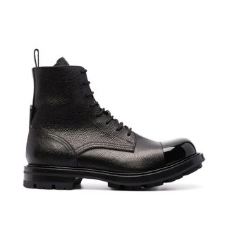 Alexander McQueen Alexander McQueen Leder Schnürstiefel
