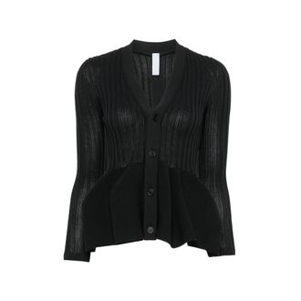 CFCL Pottery Ribbed Peplum Cardigan
