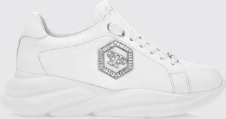 Philipp Plein Sneakers Fatale in pelle con Hexagon di strass