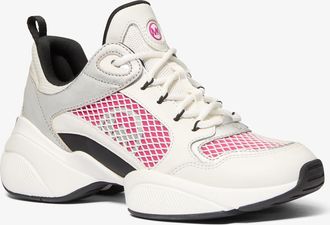 Michael Kors Bowie Mixed-Media Trainer
