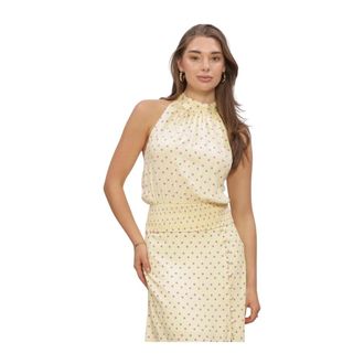 Ydence Jamie Top - Dames - Tops zonder mouwen - Geel - 2XL - Tops