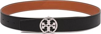 Tory Burch Zwart en Bruin Miller Riem - Dames - Riemen - Zwart - S - Accessoires