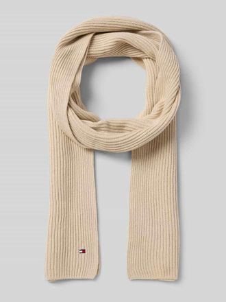 Tommy Hilfiger Schal aus Baumwoll-Kaschmir-Mix in Beige, Gr&ouml;&szlig;e 1