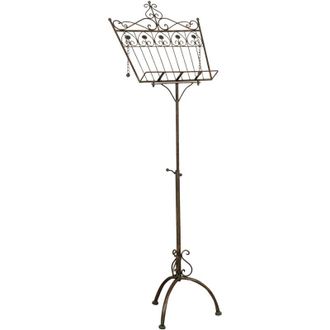 Biscottini International Biscottini - Soporte Para Libros De Hierro Expositor De Suelo Soporte Para M&uacute;sica Ajustable Soporte Informaci&oacute;n Soporte Para Men&uacute; Caballete