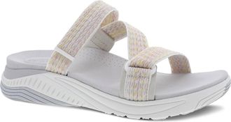 Dansko Womens Rosette Sandal In Ivory Multi Webbing