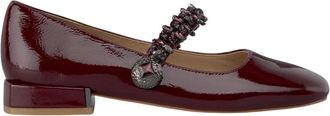 Alma En Pena Platte schoen juweelband - Dames - Ballerinas - Rood - 38 EU - Schoenen
