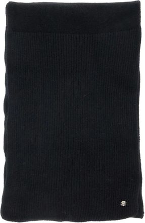 Helen Kaminski Reese logo-charm ribbed scarf - Black