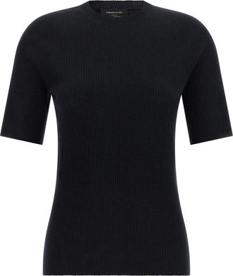 Fabiana Filippi Tops, Dames, Blauw, XS, T-Shirts