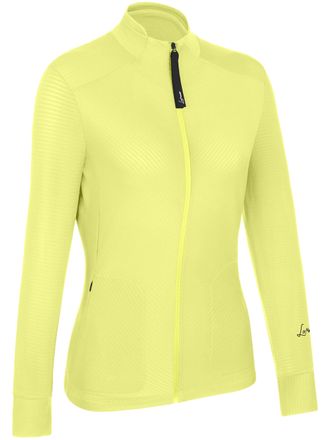 LaMunt Yellow Emy Light Full Zip Textured Jacket