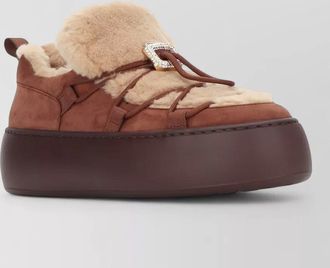 Roger Vivier fur slip-on sneakers