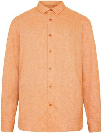Knowledge Cotton Apparel Regular Fit Heavy Twill Flannel Hemd für Herren | beige/orange