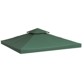 OUTSUNNY Techo reemplazo para carpa 300x300 cm verde