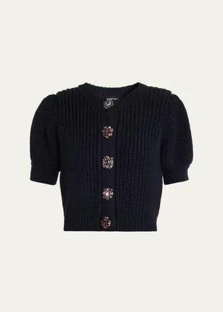 Cinq &agrave; Sept Rita Baroque Embellished Cardigan