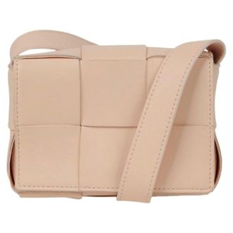 Bottega Veneta Pre-owned Cross Body Bags, female, Pink, Size: ONE SIZE Pre-owned Candy Cassette Mini Shoulder Crossbody Bag