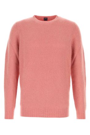 Fedeli Pink Crew Neck Sweaters