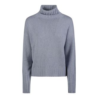 Aragona Jersey de Cuello Alto - Knitwear - Mujer - Azul - XS