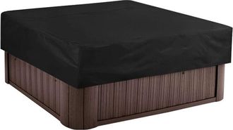 OEM Couverture Spa - Polyester 190t Impermeable - Pour Bain &Agrave; Remous Ext&eacute;rieur - 215x215x30 Cm - Noir