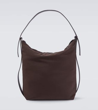 STUDIO NICHOLSON Airport leather-trimmed tote bag