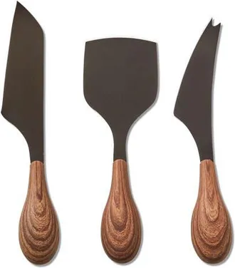 Tag Mod Cheese Utensil Set of Three Black Stainless Steel at Nordstrom