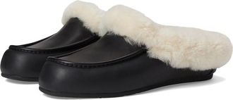 UGG Ansley Mule Leather Womens Slippers Black : 11 B - Medium