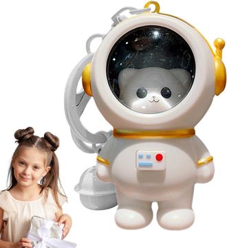Generic Astronaut Bear Keychain - Cute Light up Keychain, Cute animal Keychain | Bear Light up Key Chain, Small Pendant for School Bag, Cell Phone, Portable L