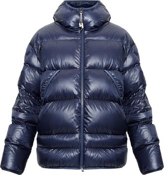 Moncler Heren, Jassen, Blauw, Maat: 2XL Polyamide