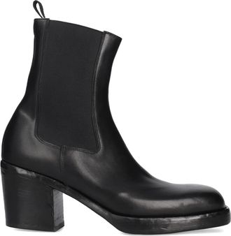 Premiata Stivali Chelsea con tacco largo - Nero