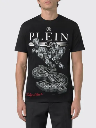 Philipp Plein T-shirt slim fit in cotone con stampa Teddy Bear e strass
