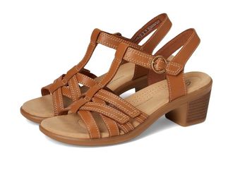 Clarks Emily 2 Rose Womens Dress Sandals Tan Leather : 6.5 B - Medium