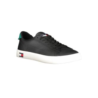 Tommy Hilfiger Leather Sneaker - Black