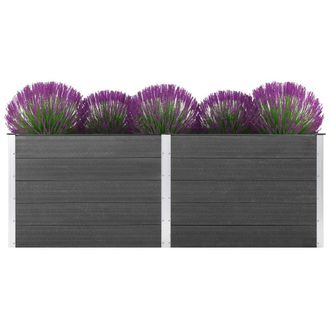 Berkfield Home Garden Raised Bed 250x50x91 cm WPC Grey | Size: 250 x 50 x 91 cm