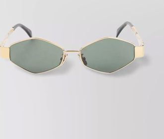 Celine geometric hexagonal gold sunglasses