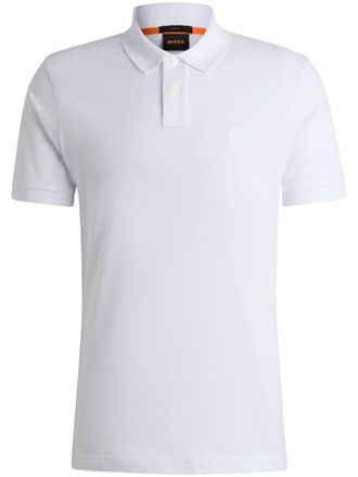 BOSS Polo con applicazione - Bianco