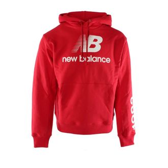 New Balance Hoodies, male, Red, Size: M Made in USA Heritage Hoodie