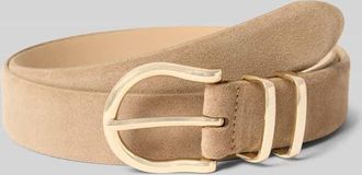 Weinmann Weinmann G&uuml;rtel aus echtem Rindsleder in Velours-Optik in Beige, Gr&ouml;&szlig;e 100