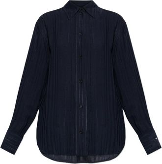 Victoria Beckham Shirt met streepjespatroon - Dames - Overhemden - Blauw - S - Overhemden