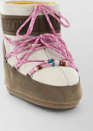 Moon Boot beaded suede ankle boots
