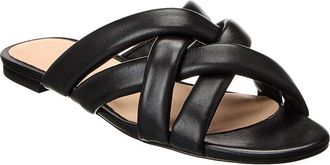 Stuart Weitzman Crossover Leather Slide
