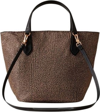 Borbonese B-Escape Shopping Bag - Bags - Mujer - Marr&oacute;n - ONE SIZE