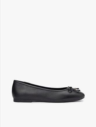 Tommy Hilfiger TH Monogram Charm Leather Ballerinas