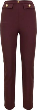 Elisabetta Franchi Mujer, Pantalones, Rojo, Talla: S