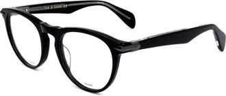 Rag & Bone Rag & Bone Mens 51 mm Black Eyeglasses